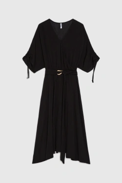 WOMEN'S DRESS L-SU-4943 BLACK