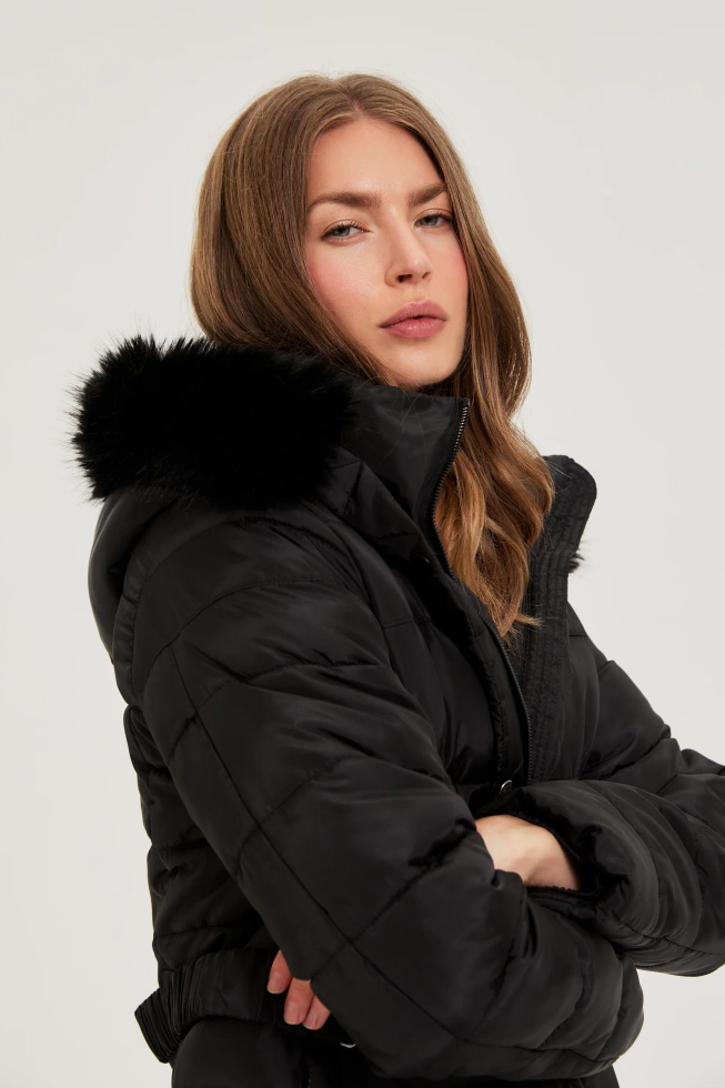 WOMEN'S JACKETS Z-KU-4818 BLACK