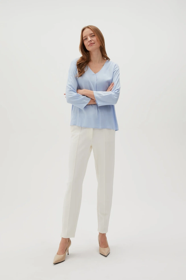 WOMEN'S SHIRT L-KO-4612 L.BLUE-set