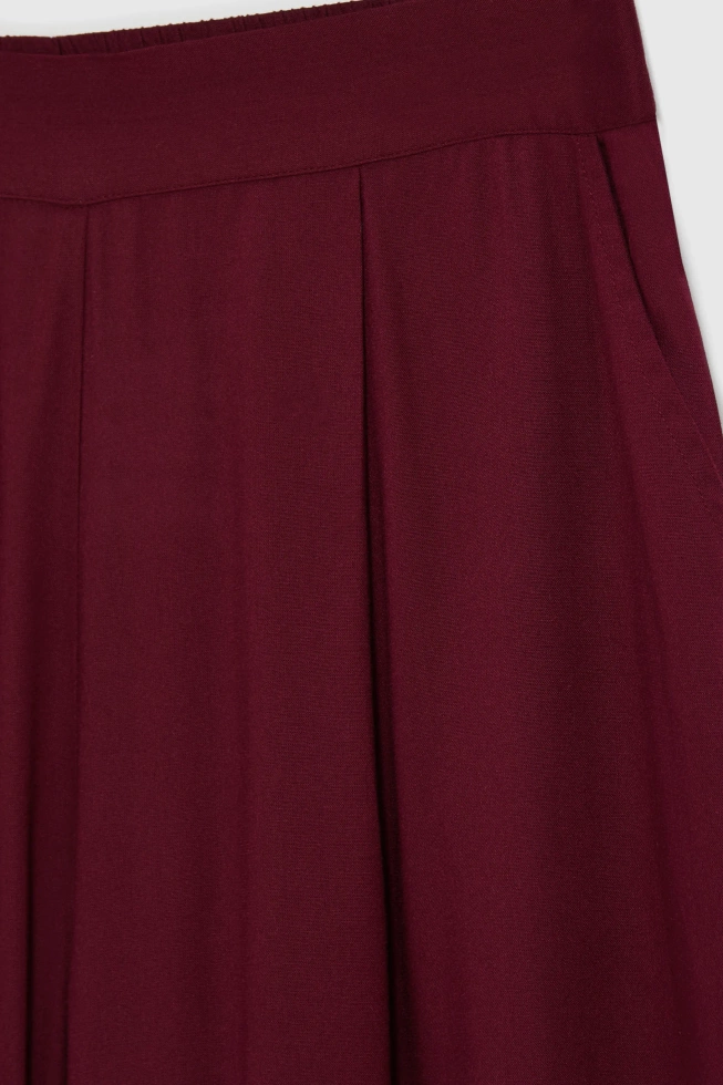 SPODNIE DAMSKIE L-SP-4933 BURGUNDY