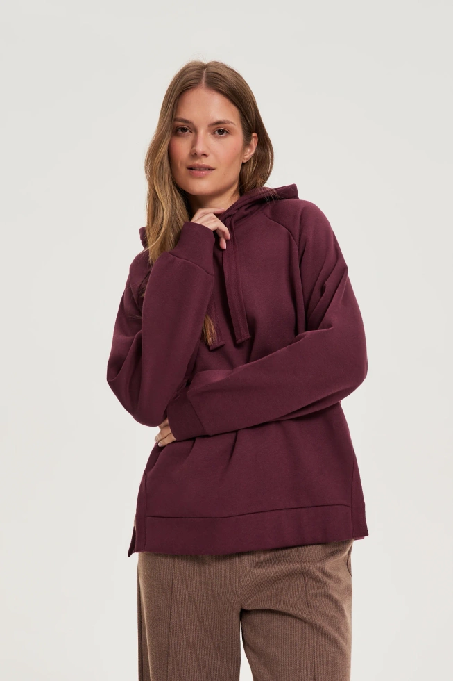 WOMEN'S SWEATSHIRT Z-BL-4820 BURGUNDY