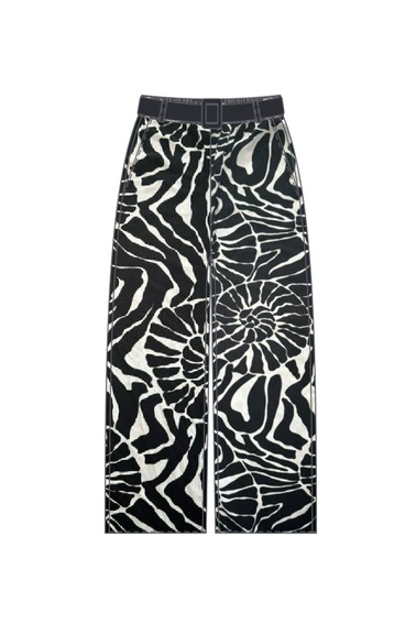 WOMEN'S PANTS L-SP-4630 BLACK_WHITE