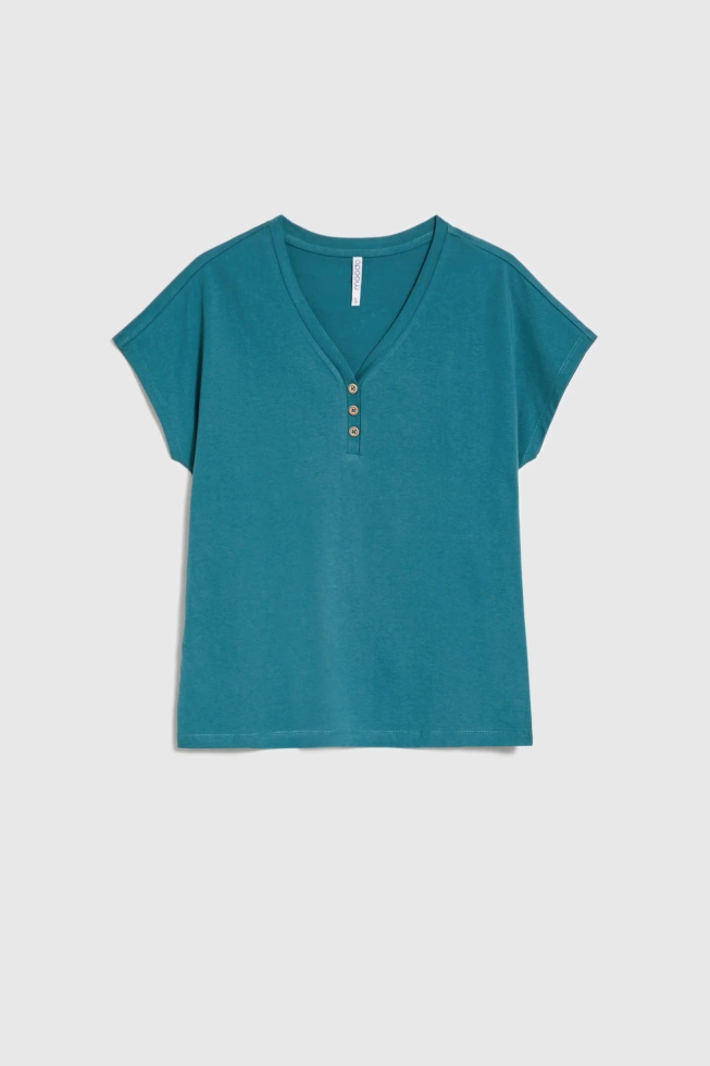 WOMEN'S TSHIRT L-TS-4702 D.GREEN