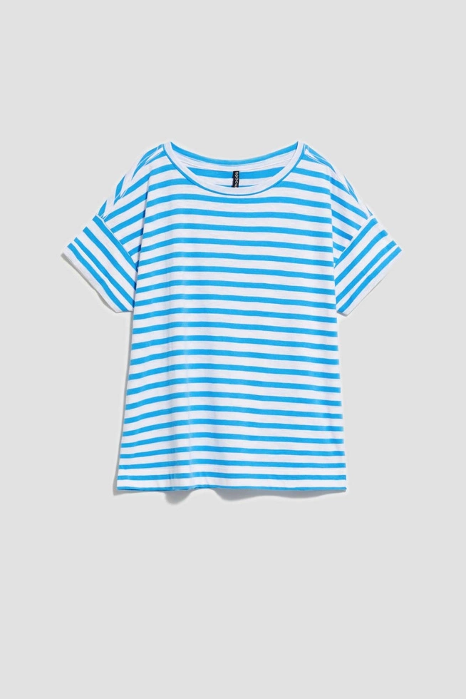 LADIES TSHIRT L-TS-4085 FRESH BLUE