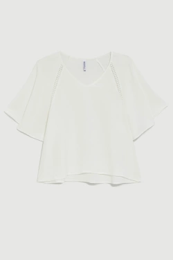 WOMEN'S SHIRT L-KO-4937 WHITE