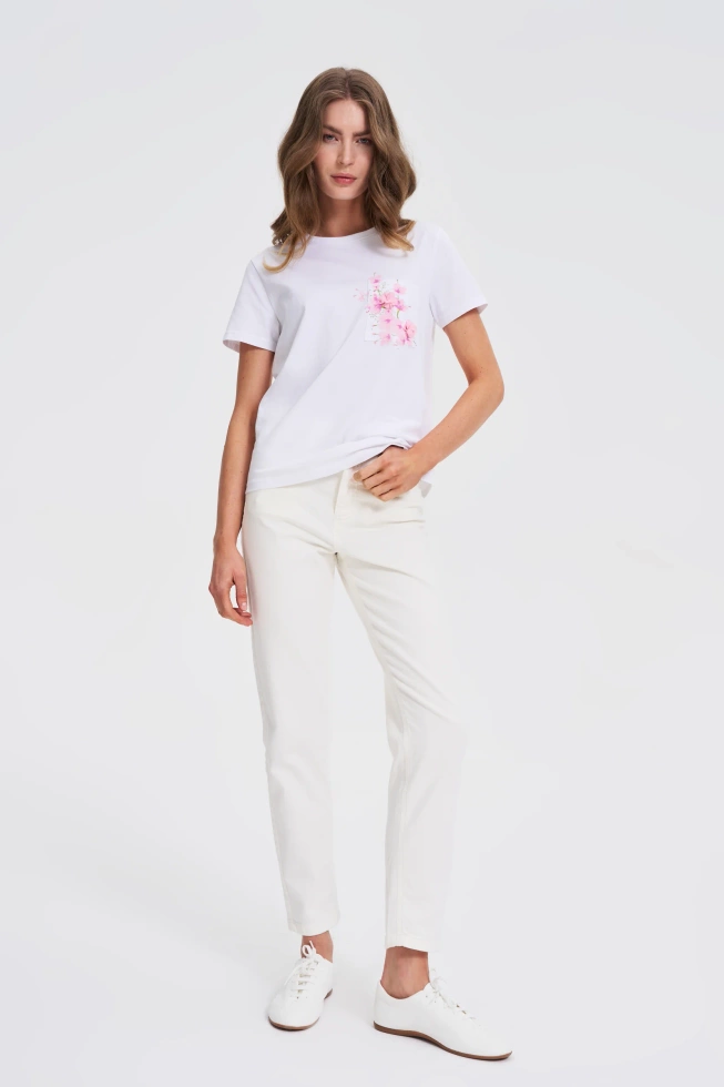 KOSZULKA DAMSKA L-TS-4733 WHITE