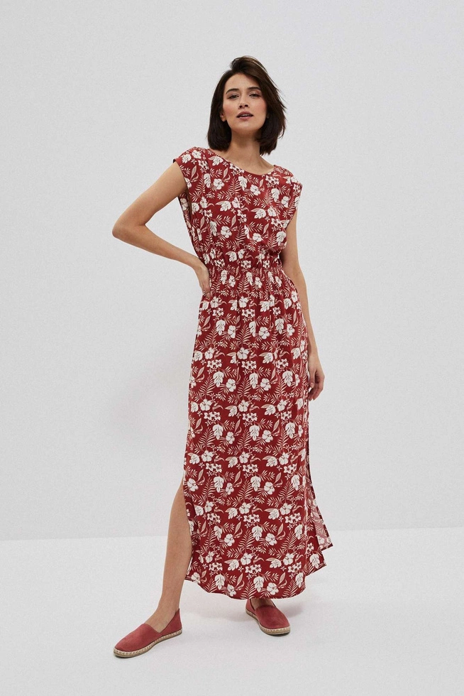 Dress with a floral motif