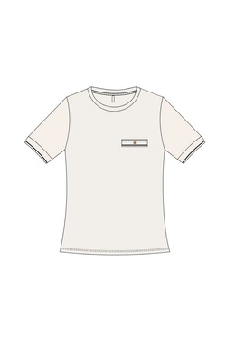 KOSZULKA DAMSKA L-TS-4943 OFF WHITE-pakiet