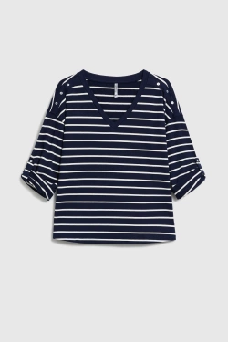 BLUZA DAMSKA L-BL-4910 NAVY-pakiet