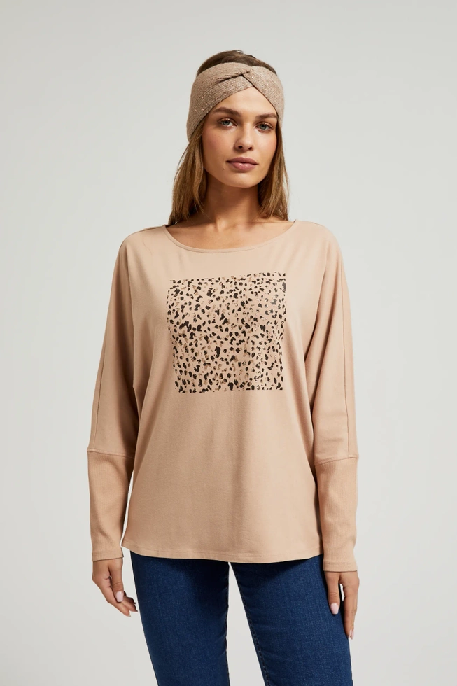 WOMEN'S LONGSLEEVE Z-TS-4516 L.BROWN