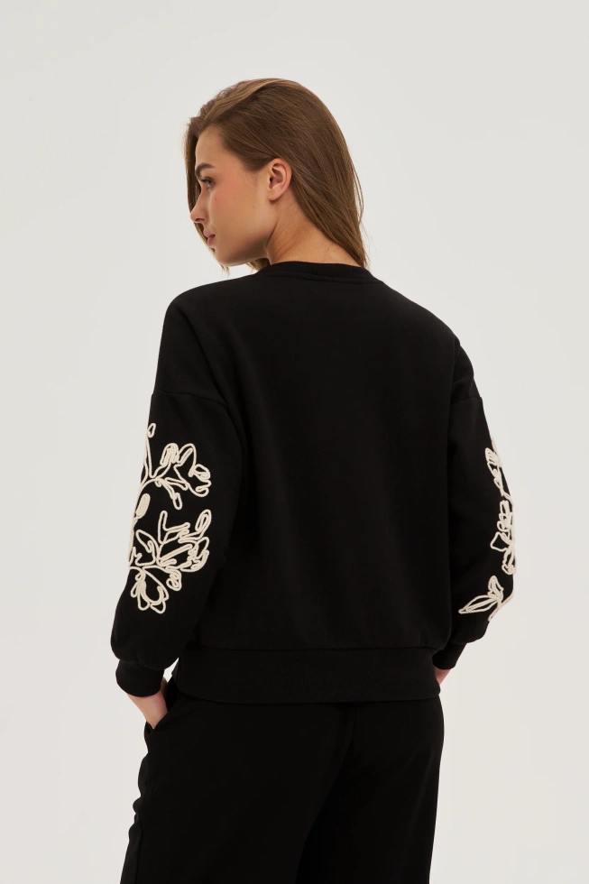 WOMEN'S SWEATSHIRT Z-BL-4817 BLACK
