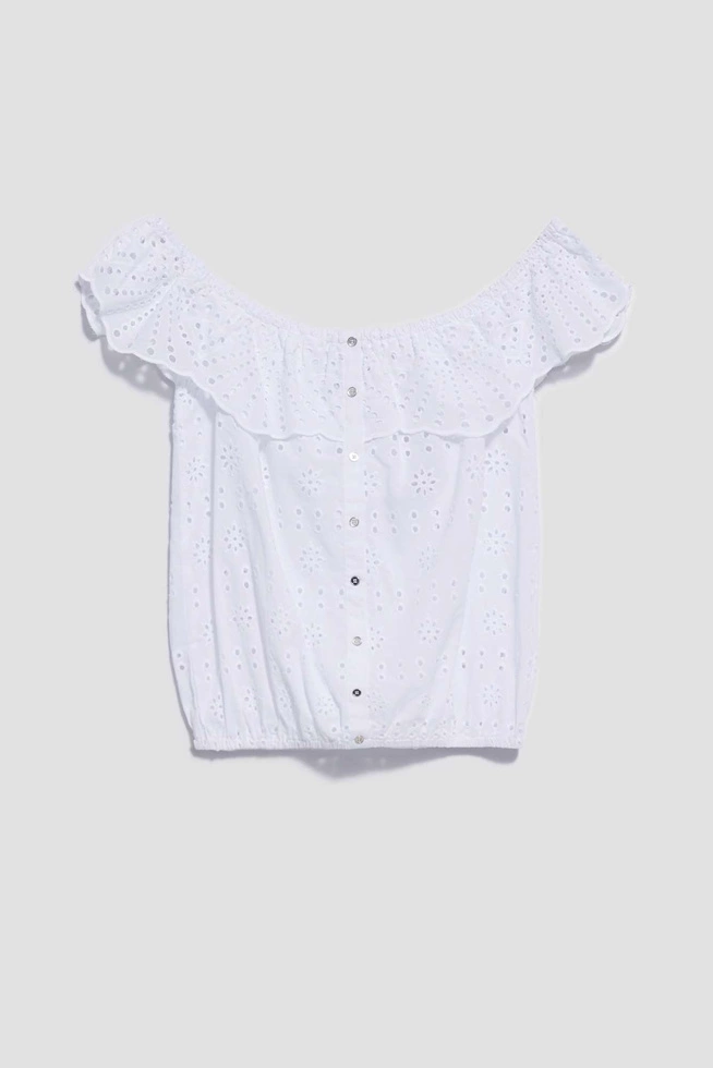 LADIES SHIRT L-KO-4035 WHITE