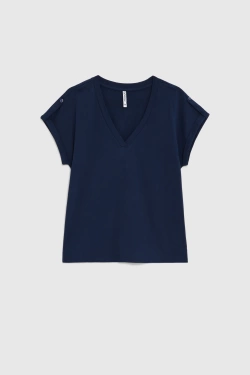 WOMEN'S TSHIRT L-TS-4909 NAVY-set