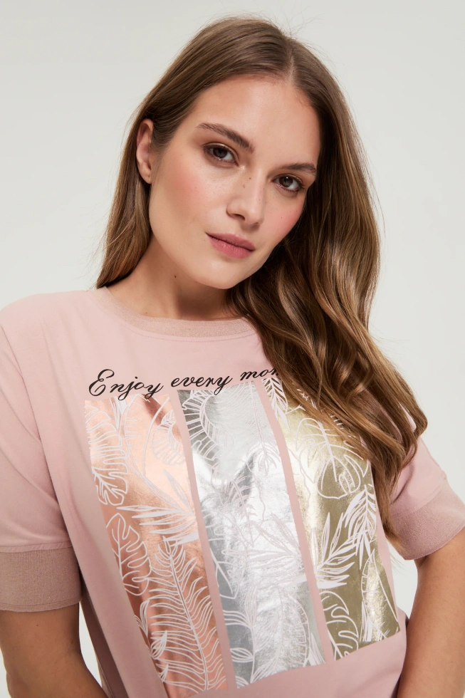 WOMEN'S TSHIRT L-TS-4911 L.PINK