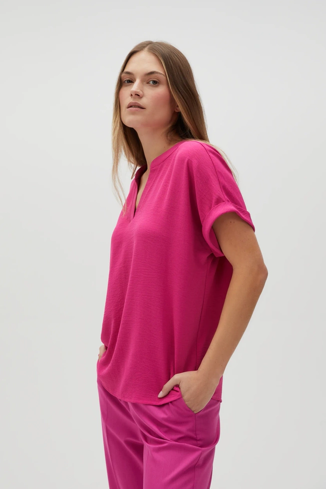 WOMEN'S SHIRT L-KO-4623 FUCHSIA