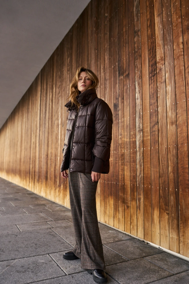 WOMEN'S JACKETS Z-KU-4820 BROWN