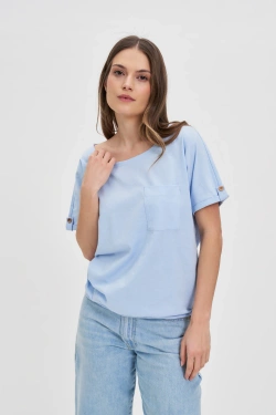 WOMEN'S TSHIRT L-TS-4620 L.BLUE