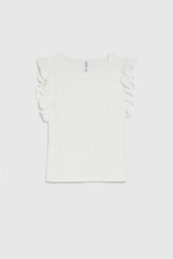 KOSZULKA DAMSKA L-TS-5010 OFF WHITE