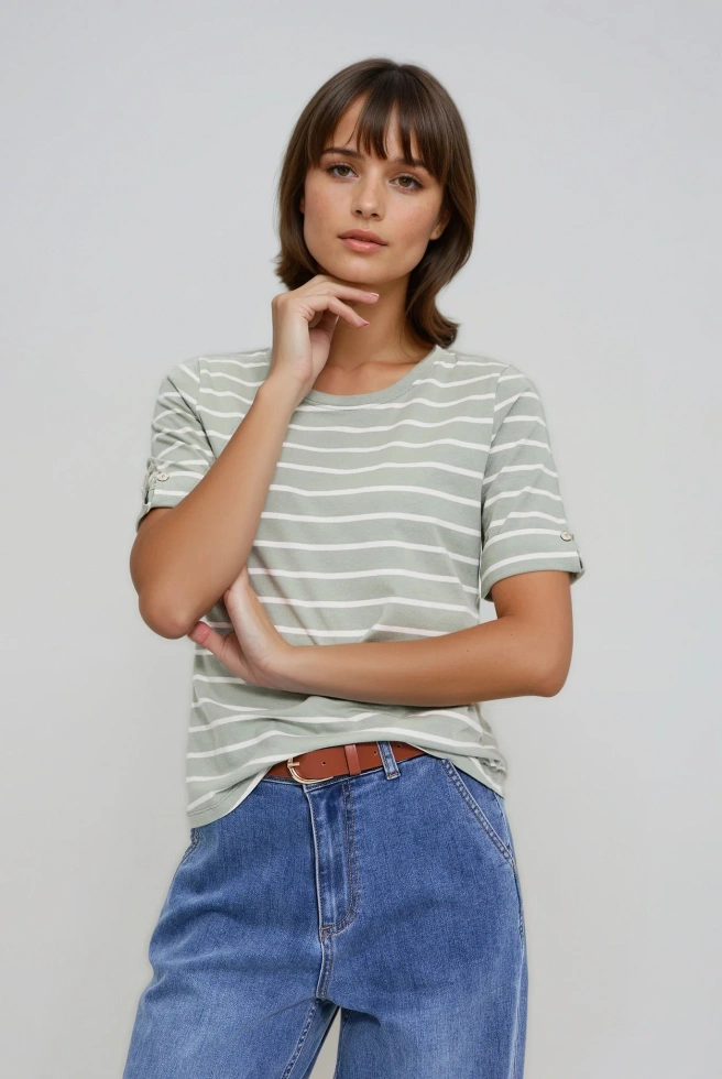 WOMEN'S TSHIRT L-TS-4933 OLIVE