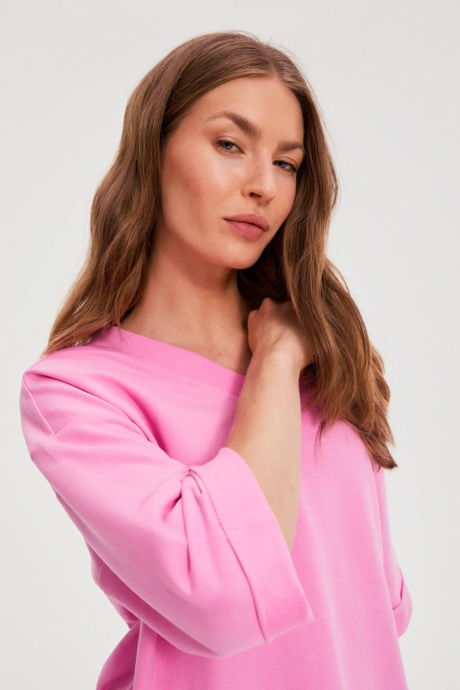 WOMEN'S SWEATSHIRT L-BL-4908 PINK