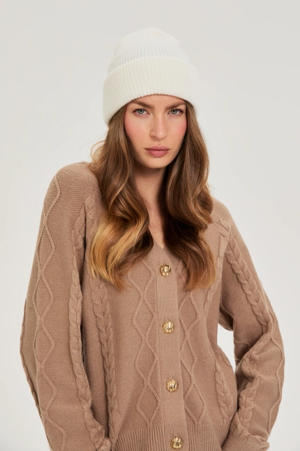 KAPELUSZ DAMSKI Z-CZ-4803 OFF WHITE