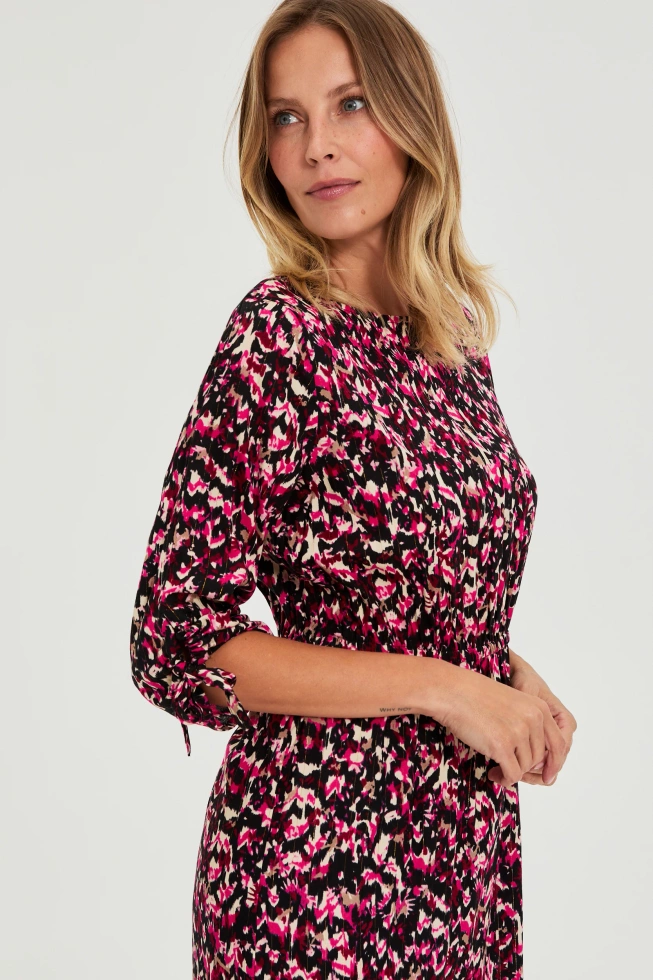 WOMEN'S DRESS L-SU-4914 FUCHSIA