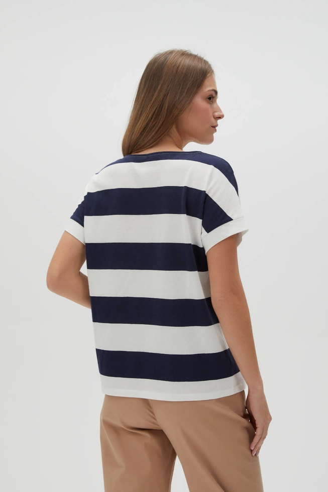 WOMEN'S TSHIRT L-TS-4607 NAVY