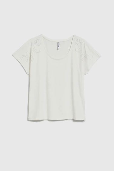 WOMEN'S TSHIRT L-TS-4659 OFF WHITE