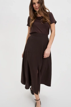 WOMEN'S SKIRT L-SC-4614 D.BROWN