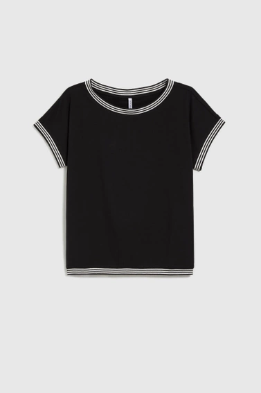 WOMEN'S TSHIRT L-TS-4637 BLACK