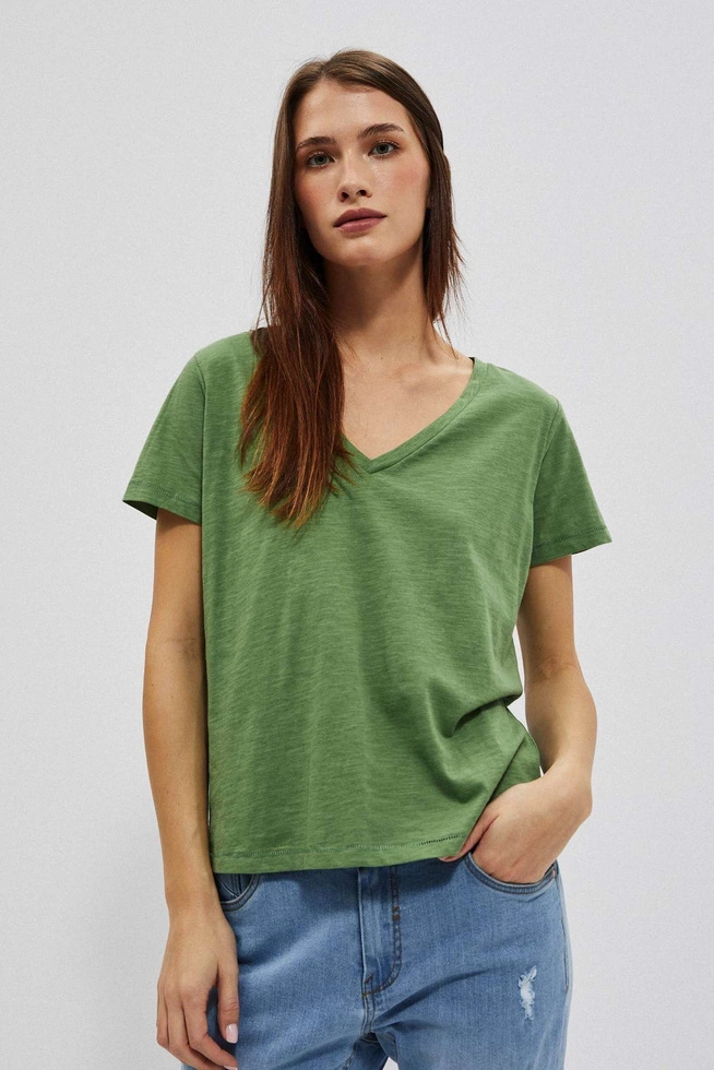 LADIES TSHIRT L-TS-4049 OLIVE