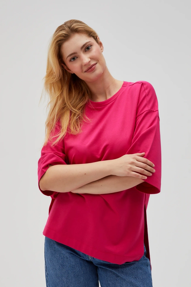 WOMEN'S SWEATSHIRT L-BL-4602 FUCHSIA-set