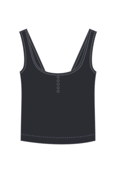 WOMEN'S TOP L-TS-4686 BLACK