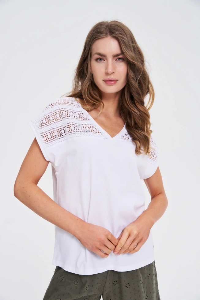 KOSZULKA DAMSKA L-TS-4736 WHITE
