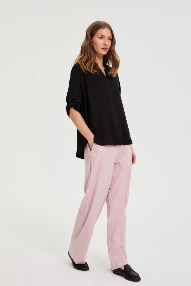 WOMEN'S SHIRT L-KO-4918 BLACK