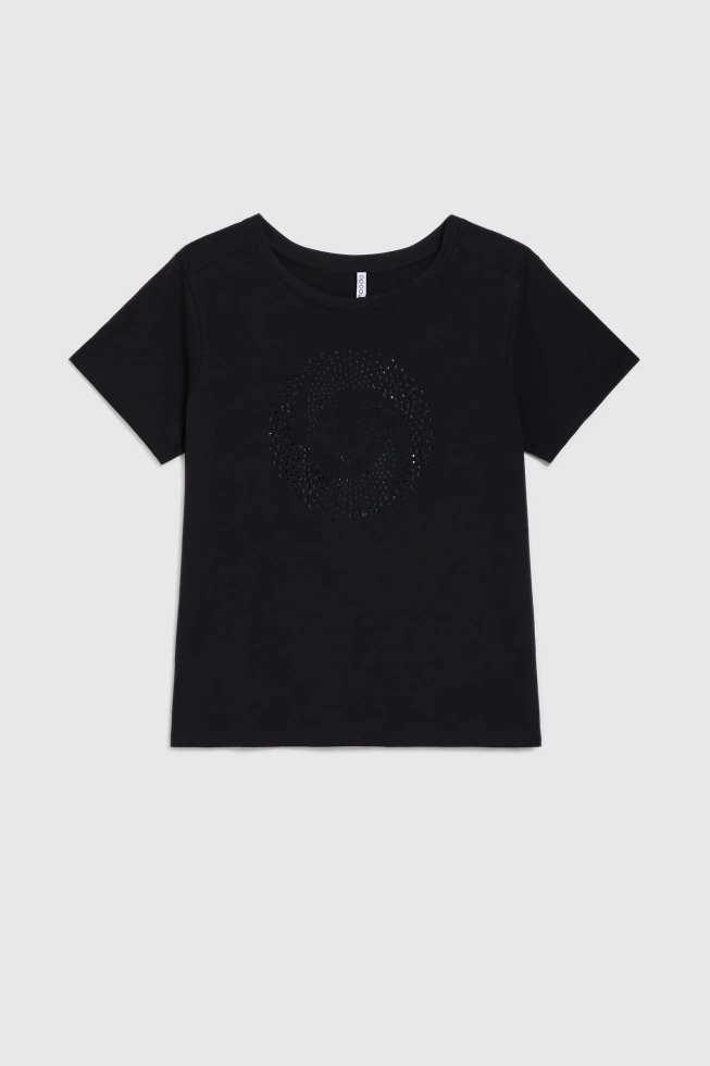 WOMEN'S TSHIRT L-TS-4921 BLACK