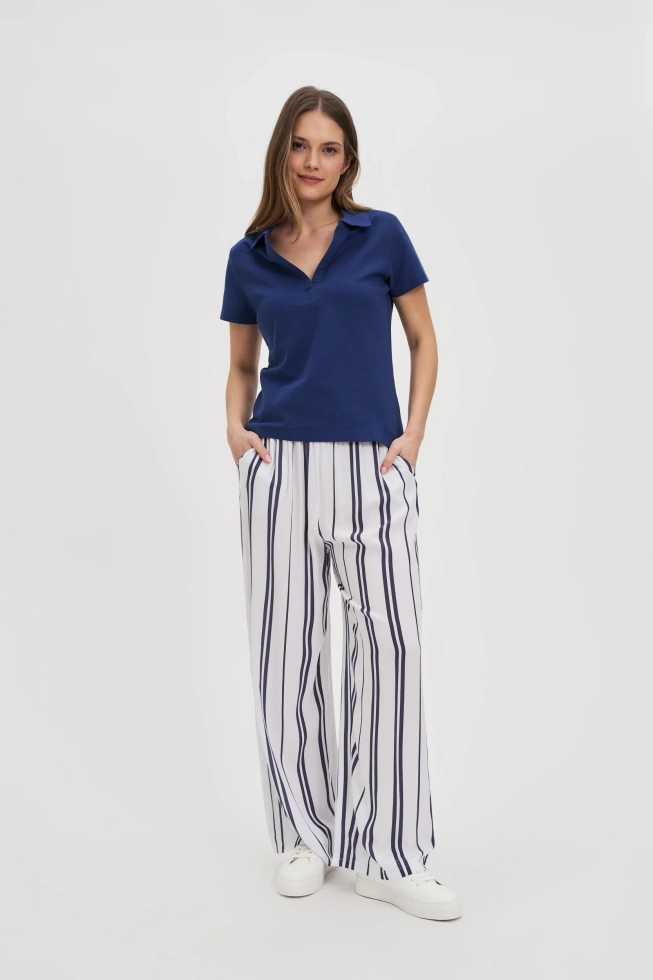 WOMEN'S TSHIRT L-TS-4701 D.BLUE