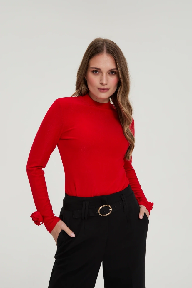 BLUZKA DAMSKA Z-TS-4822 RED-pakiet