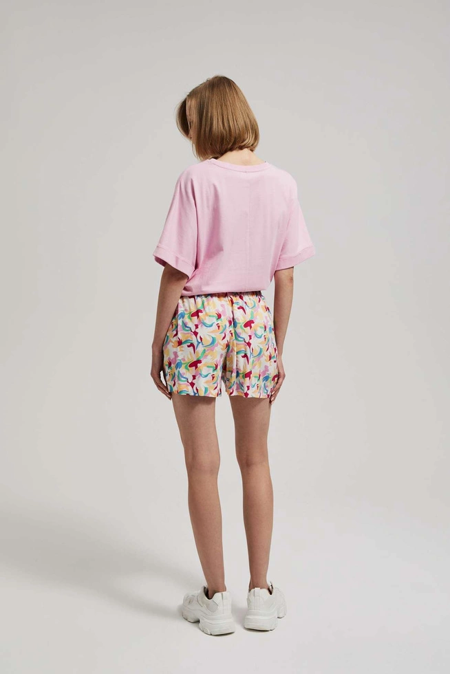LADIES SHORTS L-SH-4023 LILAC