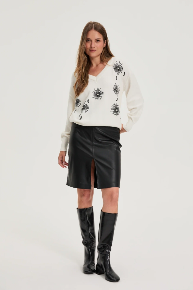 SPÓDNICA DAMSKA Z-SC-4811 BLACK