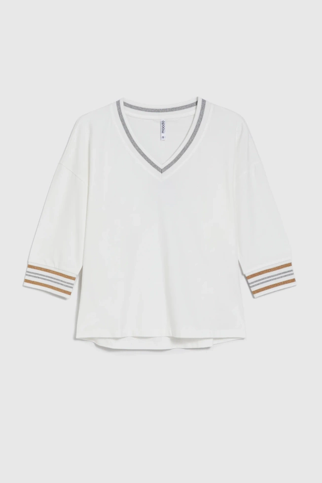 WOMEN'S LONGSLEEVE L-TS-4934 OFF WHITE