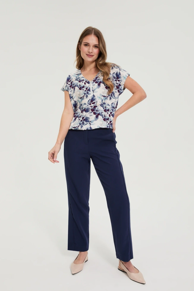 WOMEN'S SHIRT L-KO-4903 NAVY