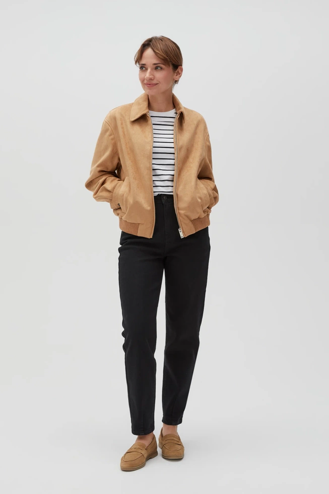WOMEN'S JACKETS L-KU-4614 L.BEIGE