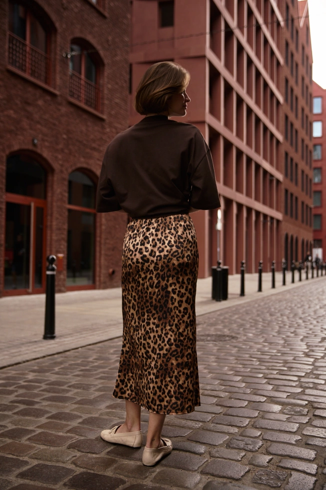 WOMEN'S SKIRT Z-SC-4808 BROWN-set