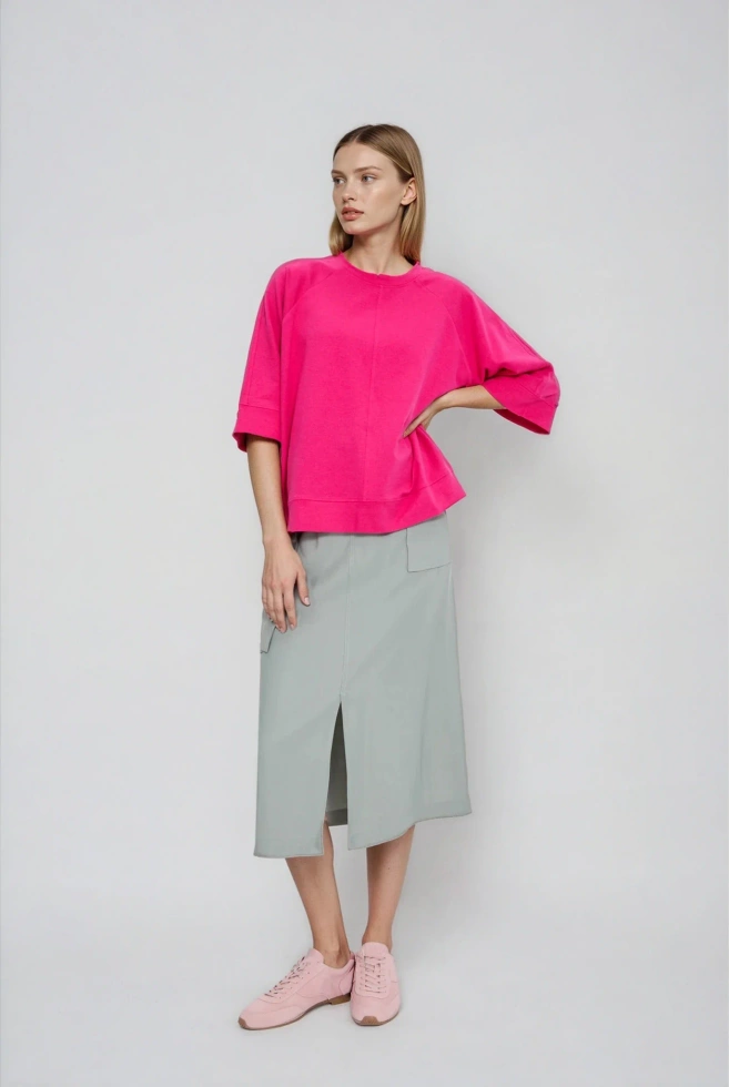 WOMEN'S SWEATSHIRT L-BL-4903 FUCHSIA