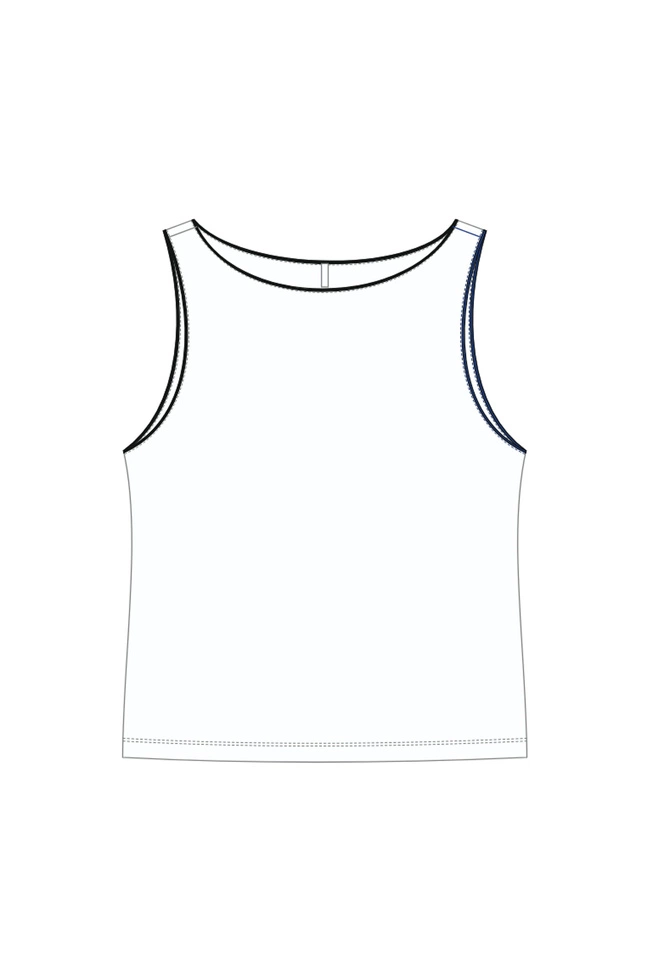 WOMEN'S TOP L-TS-5017 WHITE