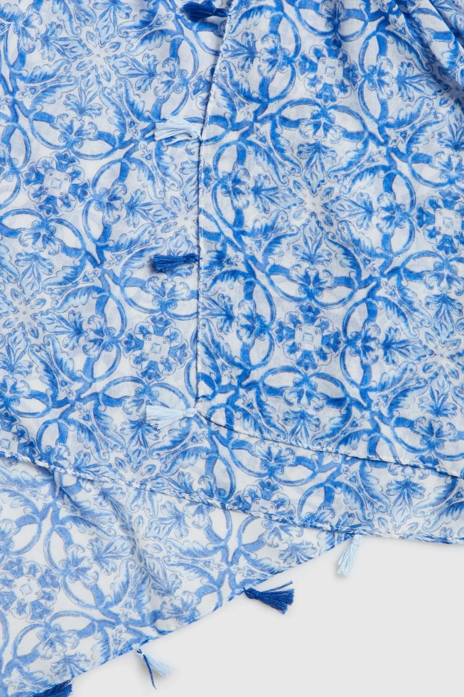 WOMEN'S SCARF L-SZ-4904 BLUE