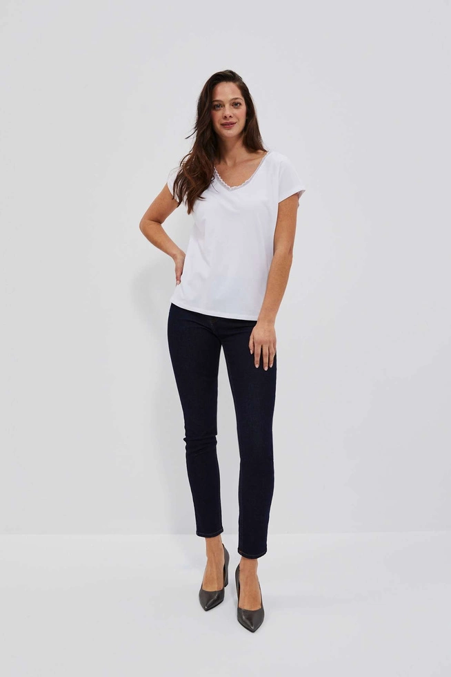 KOSZULKA DAMSKA L-TS-4032 WHITE