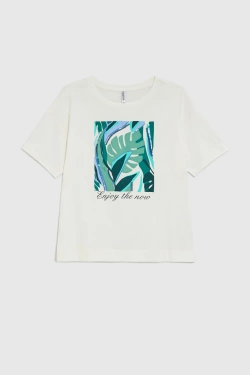 WOMEN'S TSHIRT L-TS-4946 OFF WHITE-set