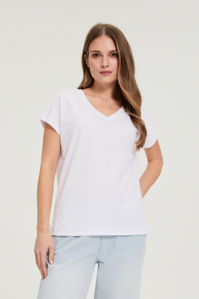 WOMEN'S TSHIRT L-TS-4951 WHITE